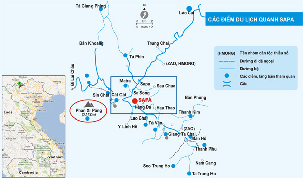 Bản đồ du lịch Sapa